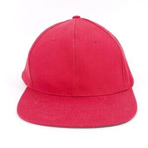 90s red blank snap back hat 1990s vintage